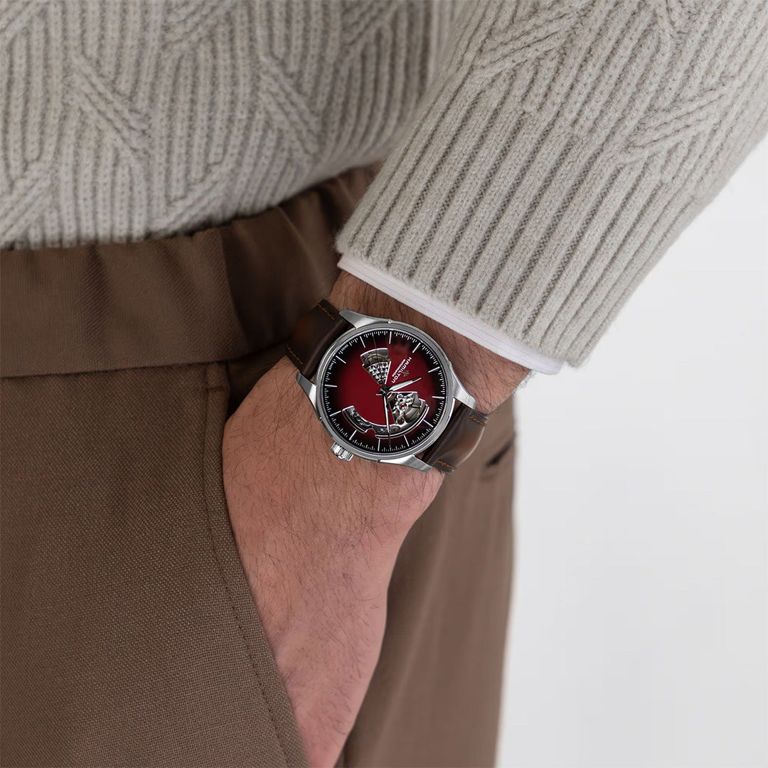 Orologio in acciaio Jazzmaster Open Heart Auto Hamilton