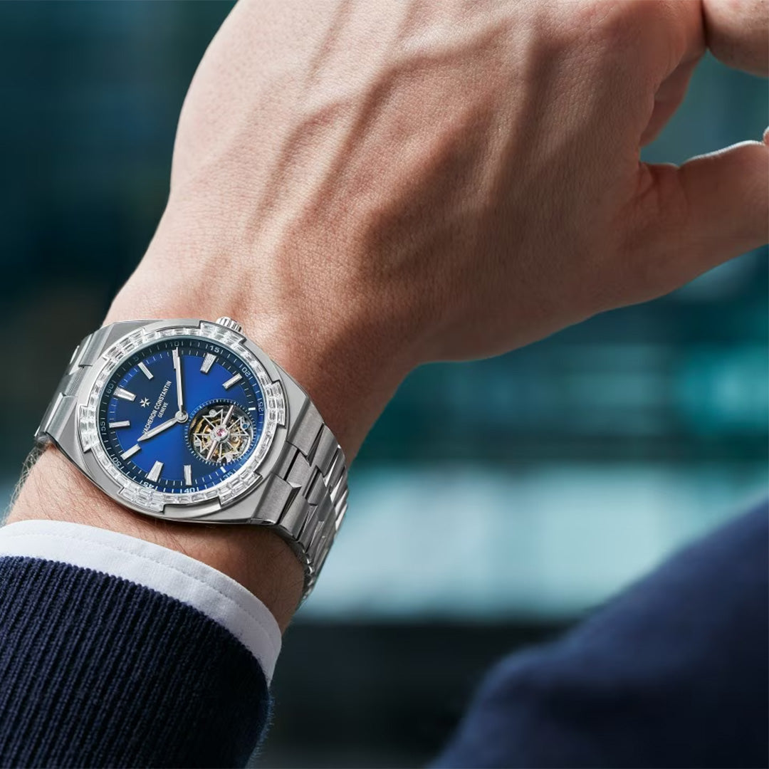 Watch in white gold Overseas Tourbillon High Jewellery Vacheron constantin