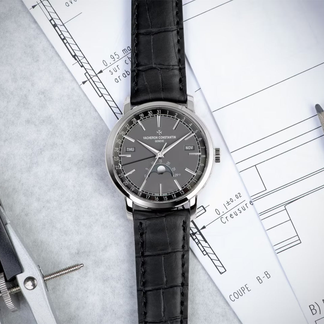 Orologio in oro bianco Traditionnelle Calendario Completo Vacheron constantin