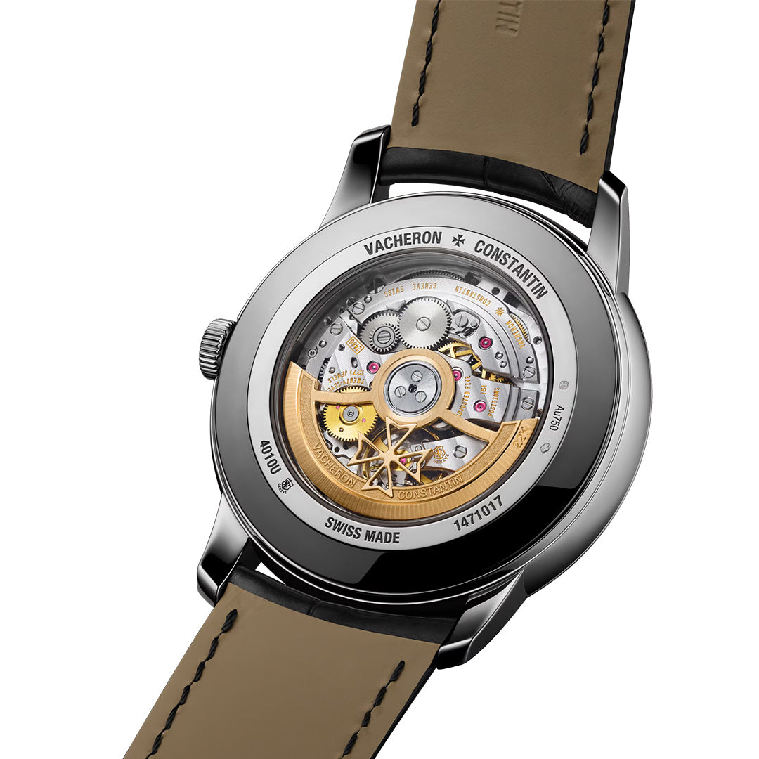 Orologio in oro bianco Patrimony Fasi Lunari Data Retrograda Vacheron constantin