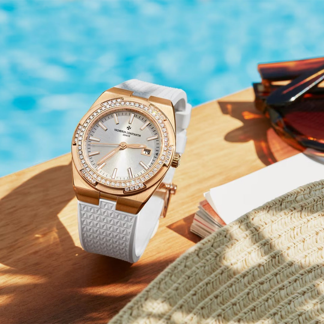 Orologio in oro rosa Overseas Quarzo Vacheron constantin