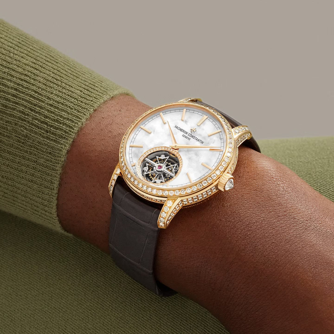 Orologio in oro rosa Traditionnelle Tourbillon Vacheron constantin