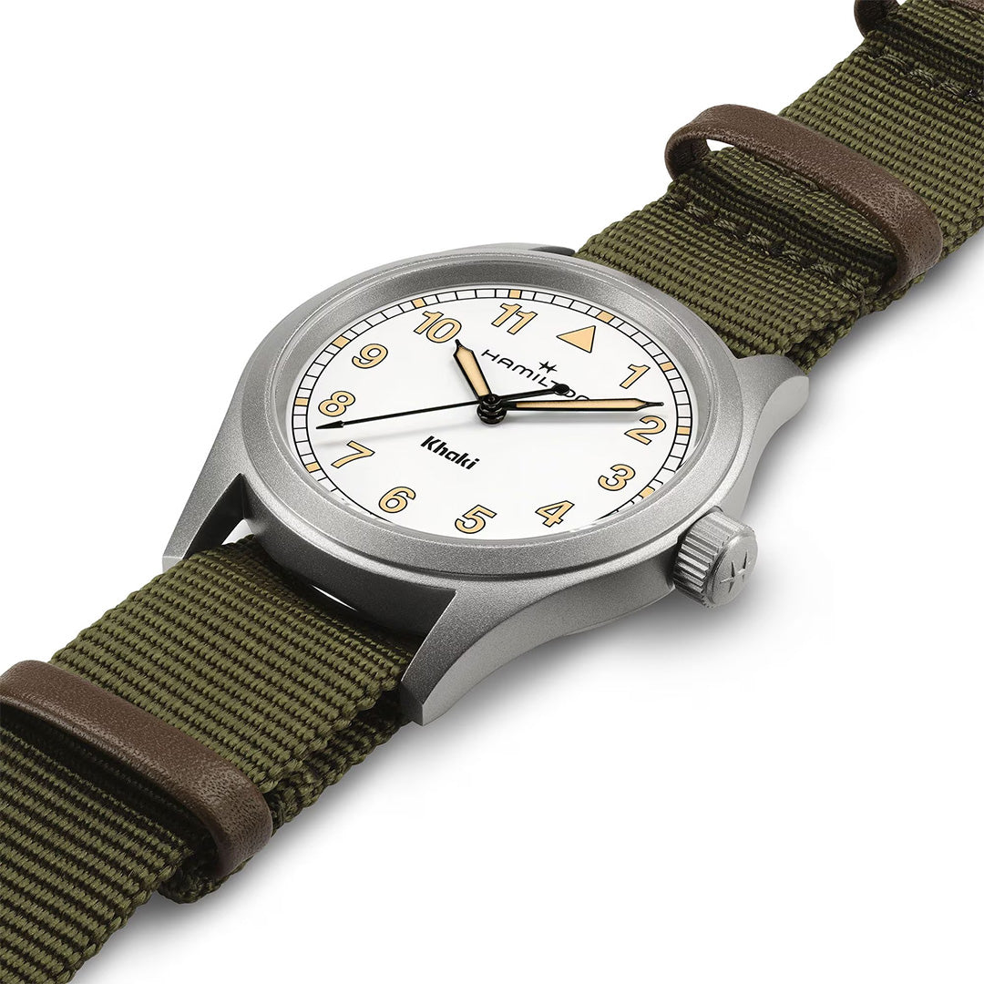 Watch in steel Khaki Field Quartz Hamilton