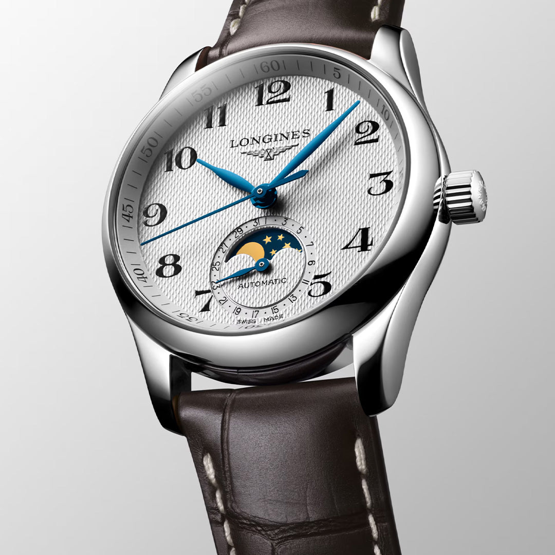 Watch in steel Master Collection Moonphase Longines