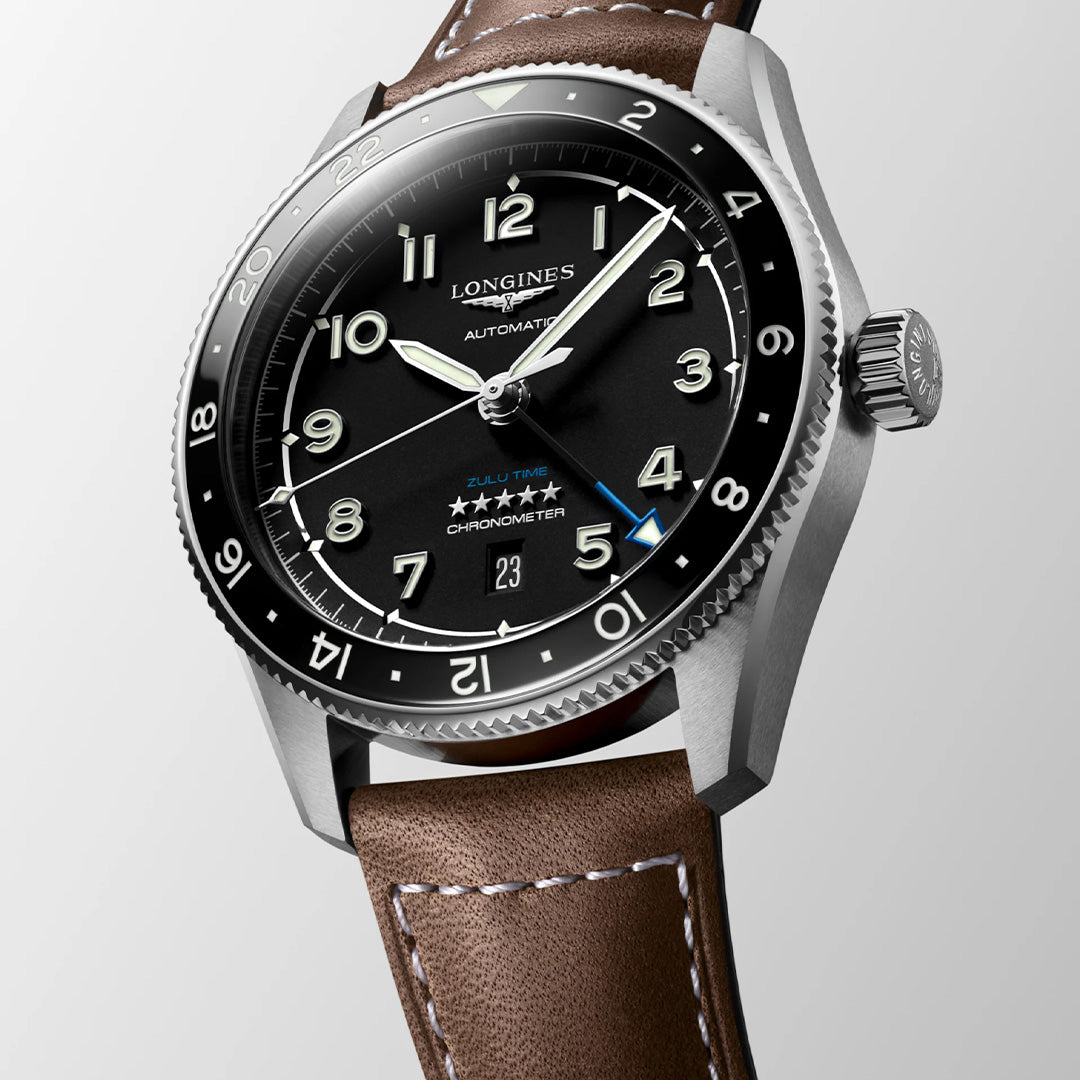 Watch in steel Spirit Zulu Time Longines