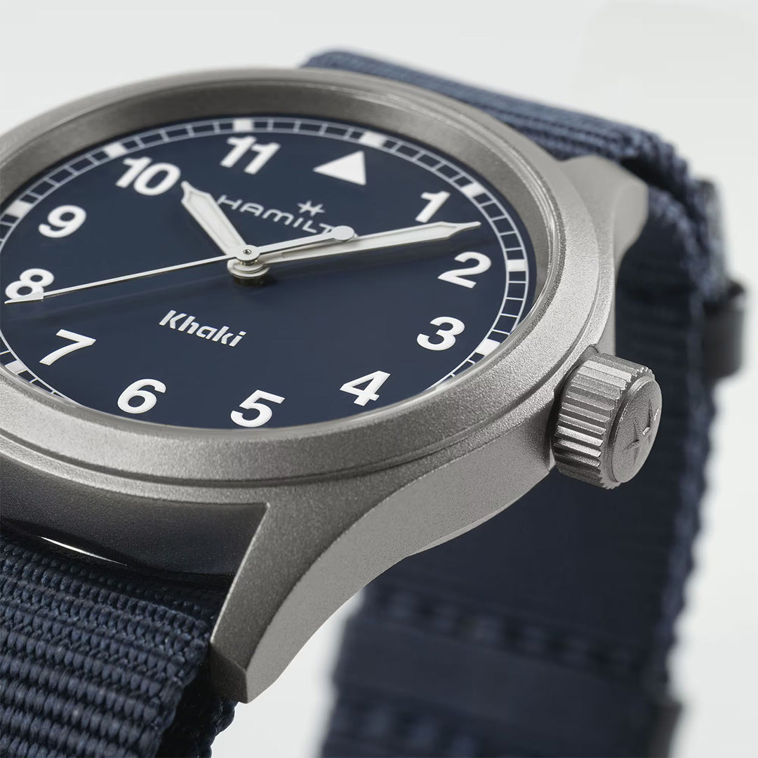 Watch in steel Khaki Field Quartz Hamilton