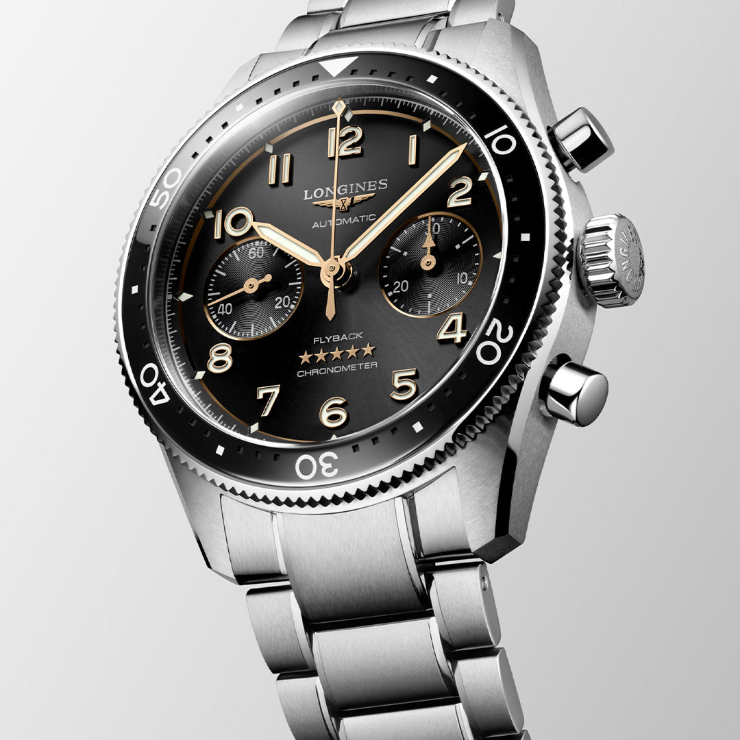 Watch in steel Spirit Flyback Longines