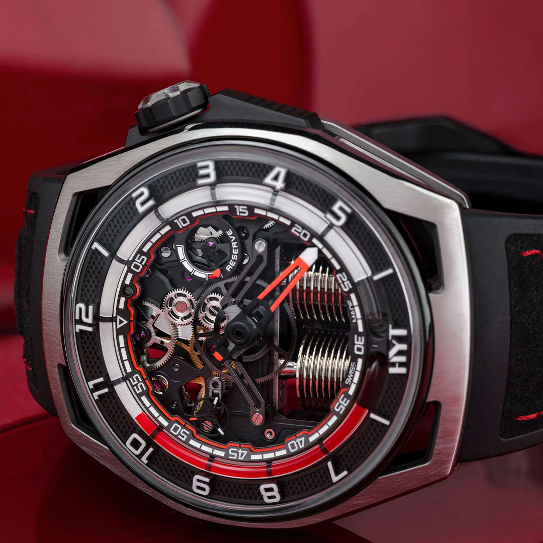 Orologio in titanio Hastroid Silver Red Hyt