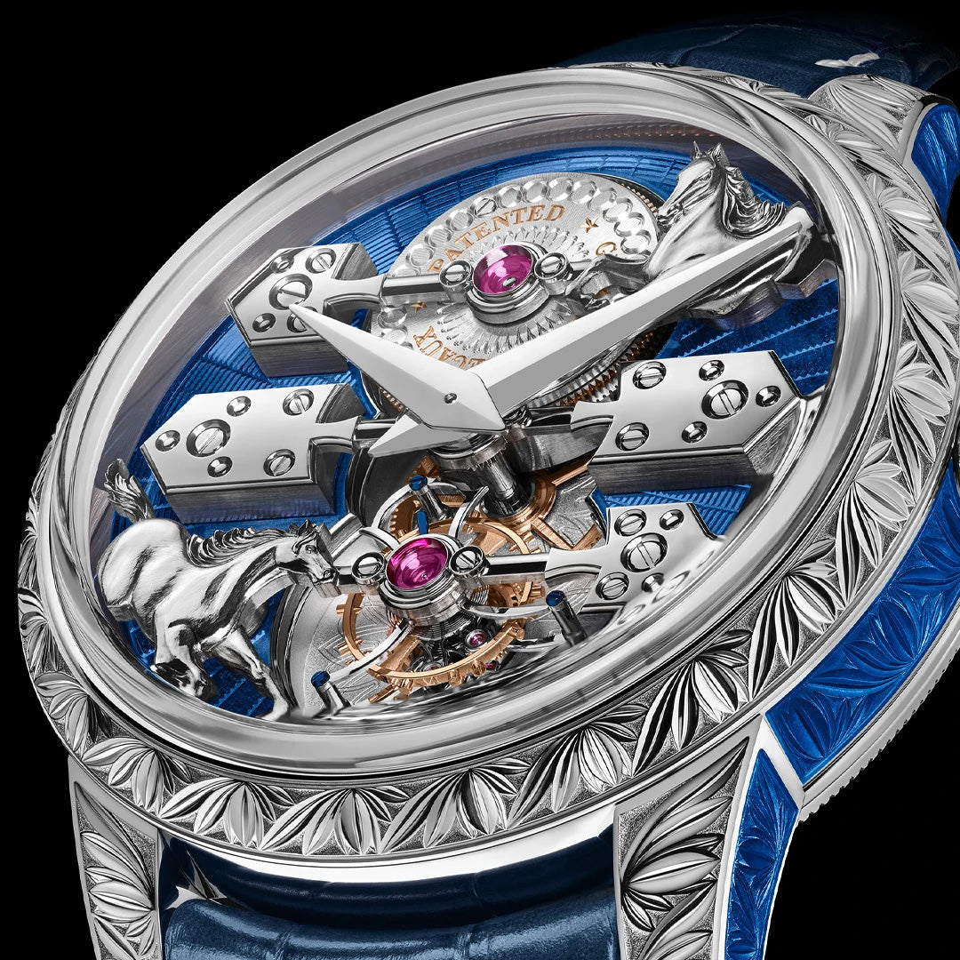 Watch in oro bianco La Esmeralda Tourbillon 