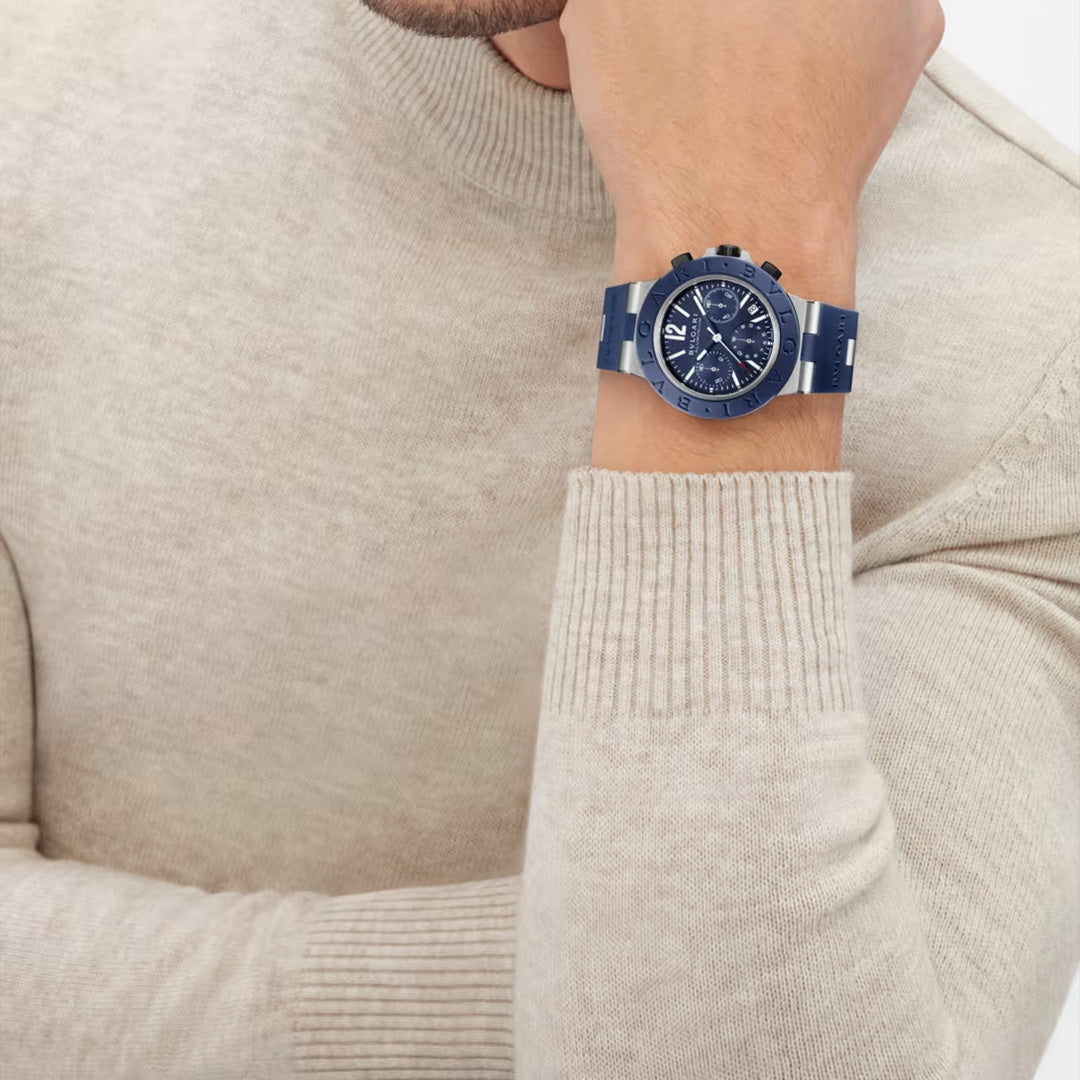 Orologio in alluminio e caucciu Bvlgari Aluminium Bulgari