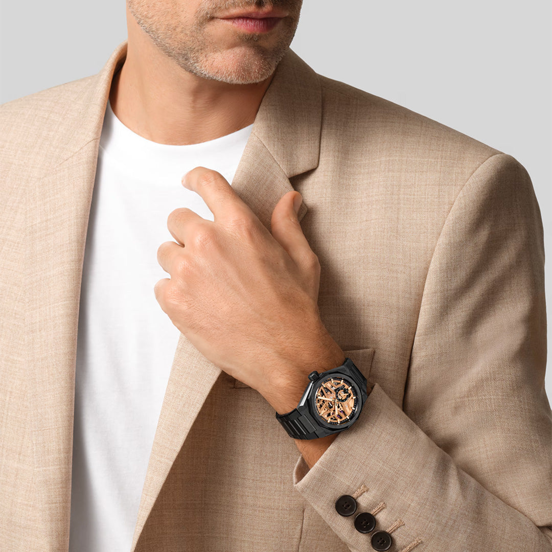 Orologio in ceramica nera Defy Skyline Skeleton Zenith