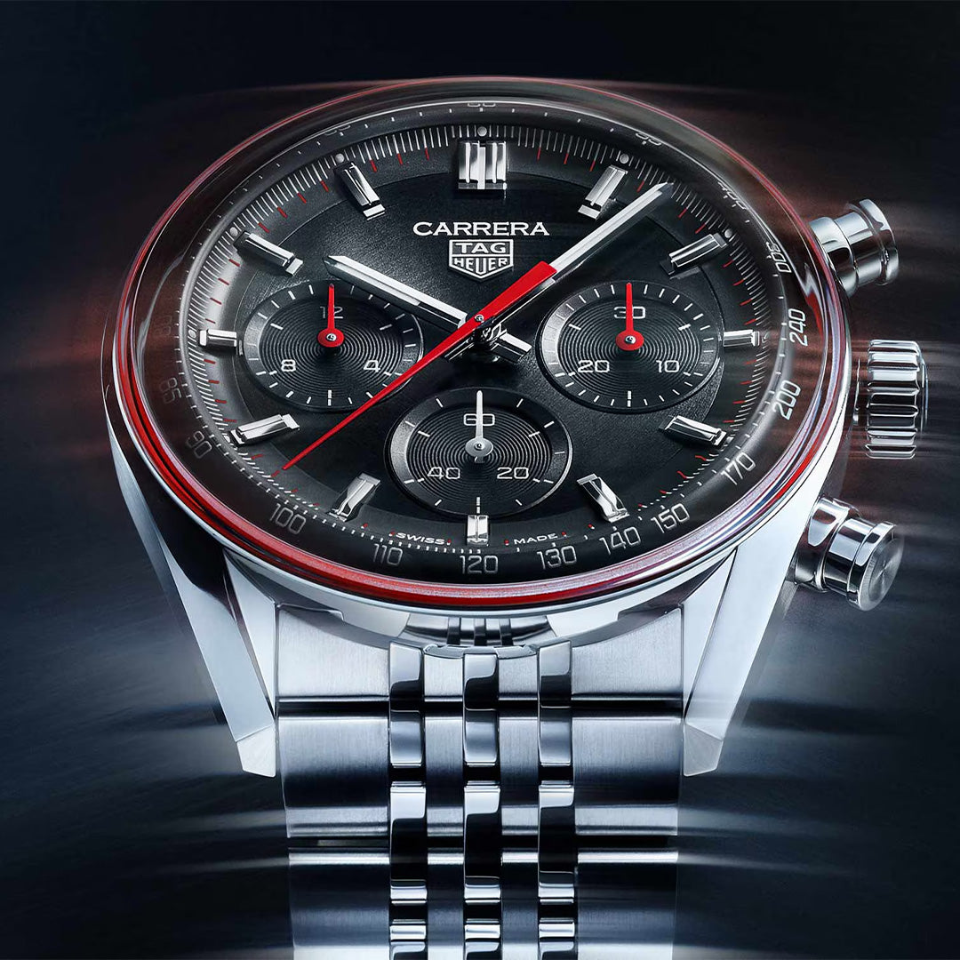 Orologio in acciaio Carrera Chronograph Tag heuer