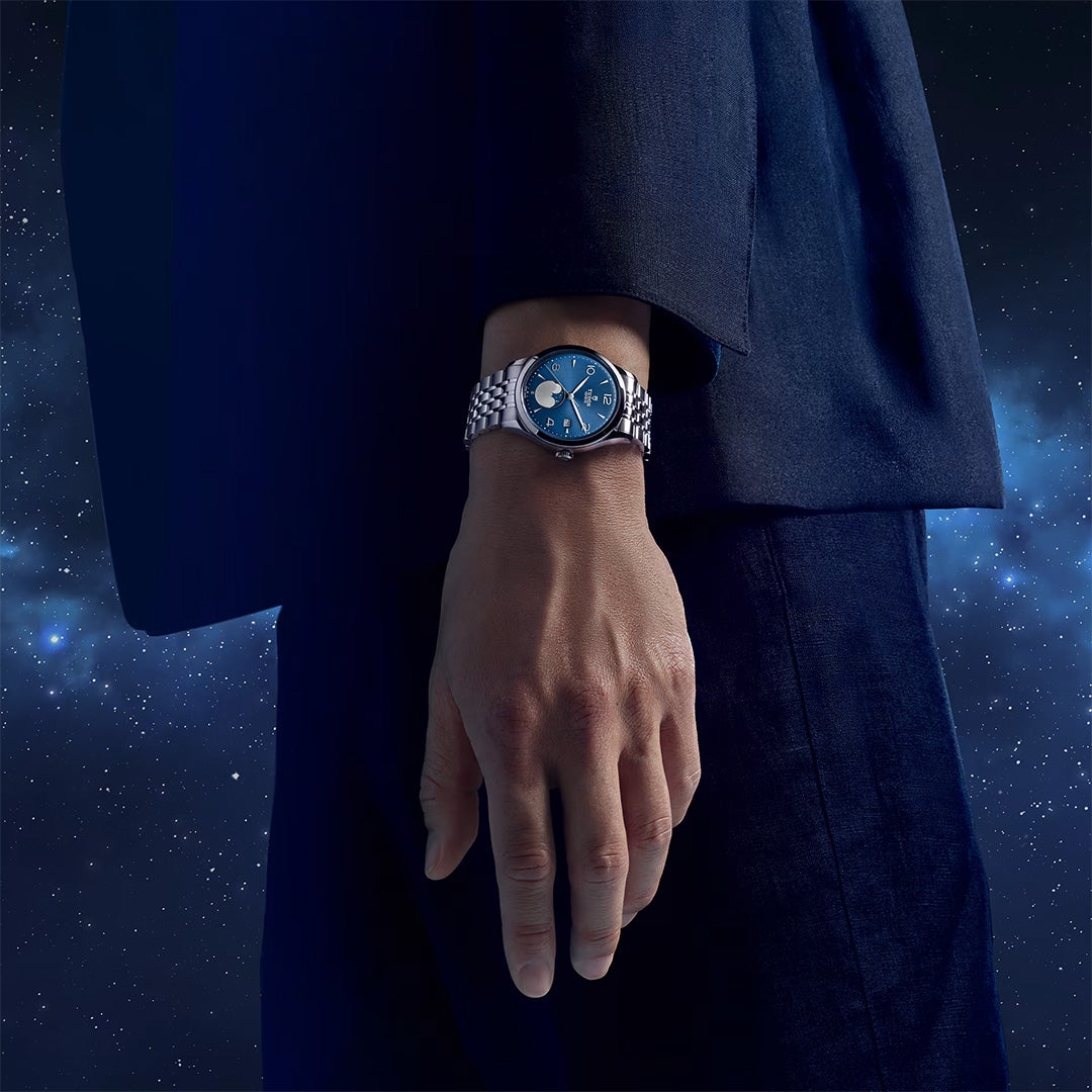 Watch in steel 1926 Luna, 39 mm Tudor