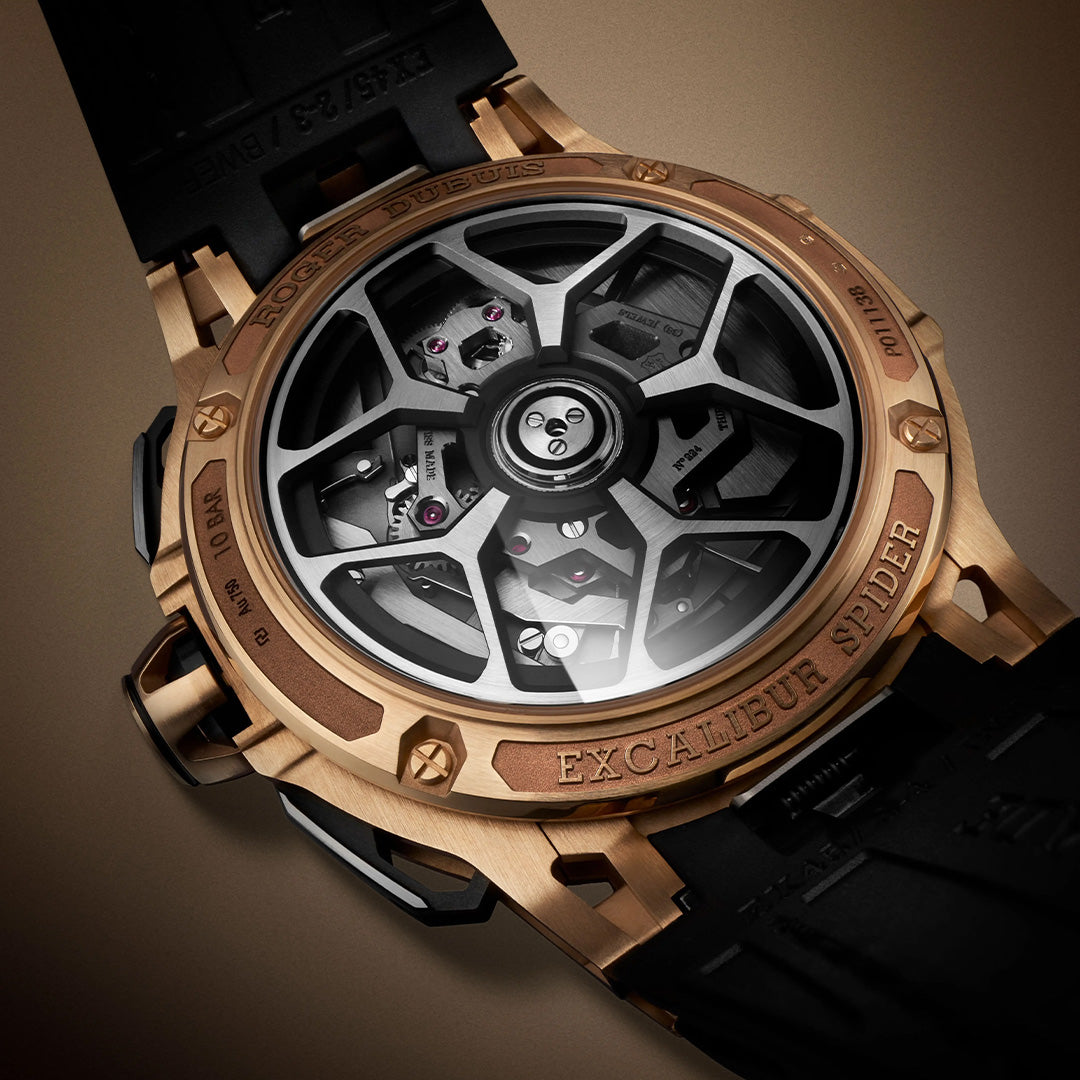 Watch in rose gold Excalibur Spider Flyback Chronograph Roger dubuis