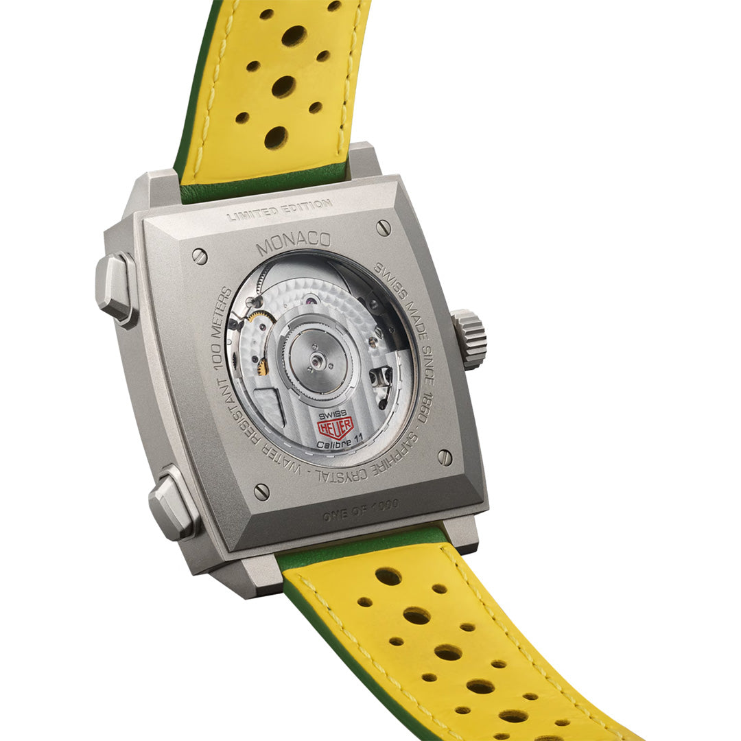 Watch in titanium Monaco Chronograph Racing Green Tag heuer