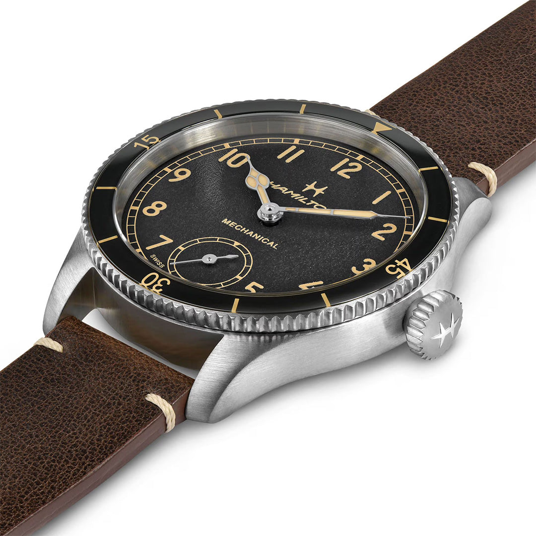 Orologio in acciaio Khaki Aviation Pilot Pioneer Mechanical Hamilton