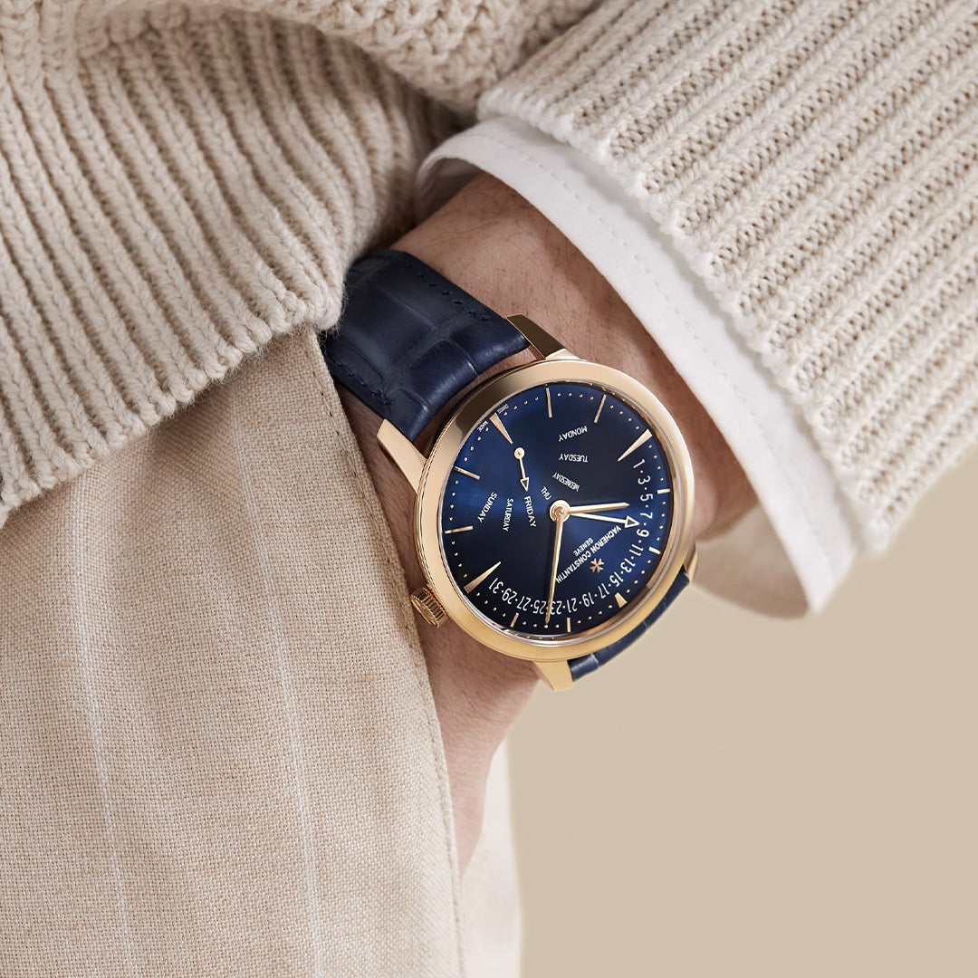 Orologio in oro rosa Patrimony Biretrogrado Giorno e Data Vacheron constantin