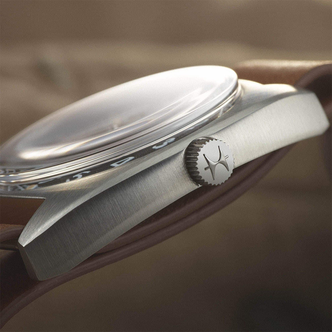 Orologio in acciaio Khaki Aviation Pilot Pioneer Mechanical Hamilton