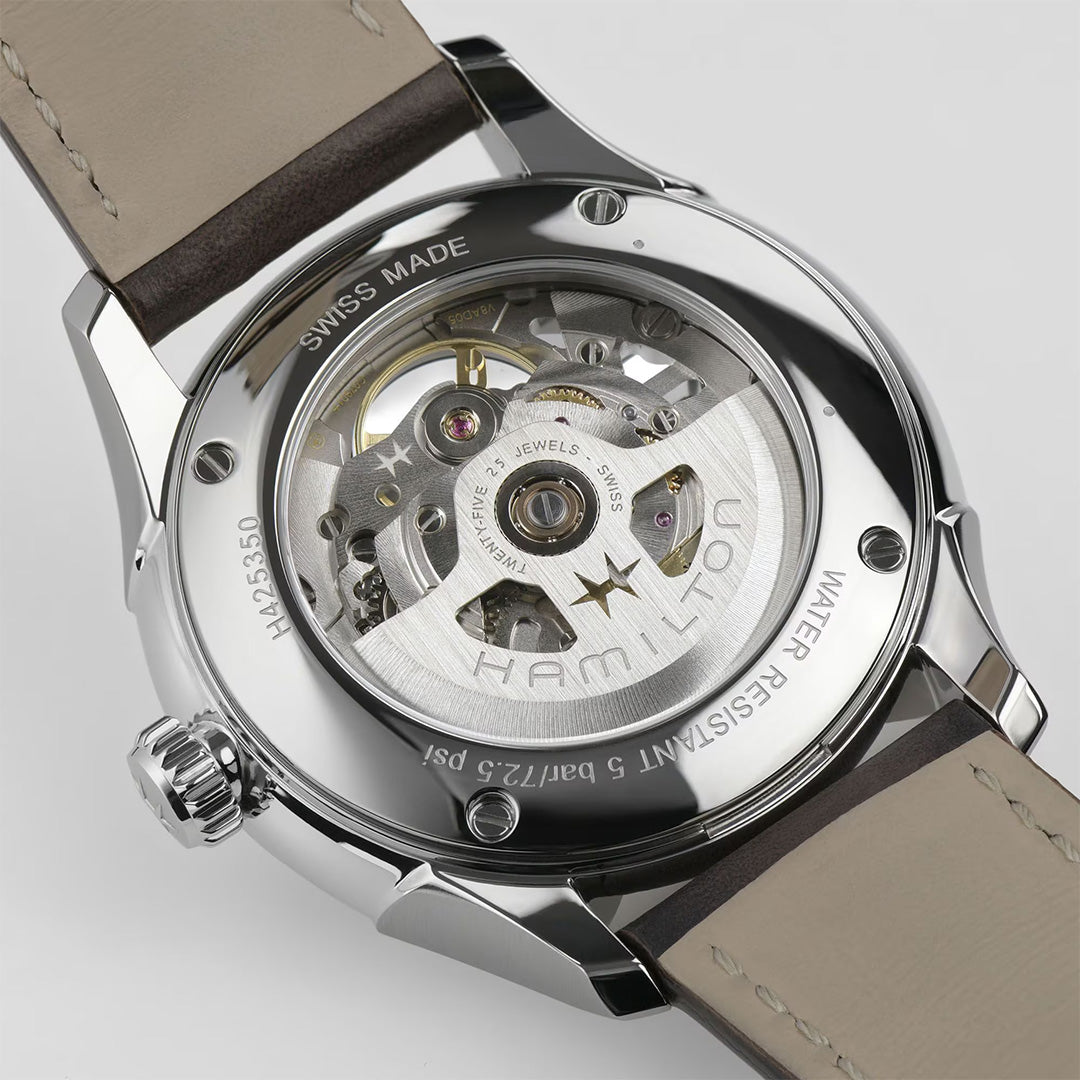 Watch in steel Jazzmaster Skeleton Auto Hamilton