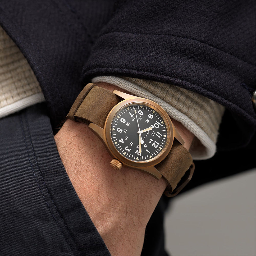 Orologio in bronzo Khaki Field Mechanical Bronze Hamilton
