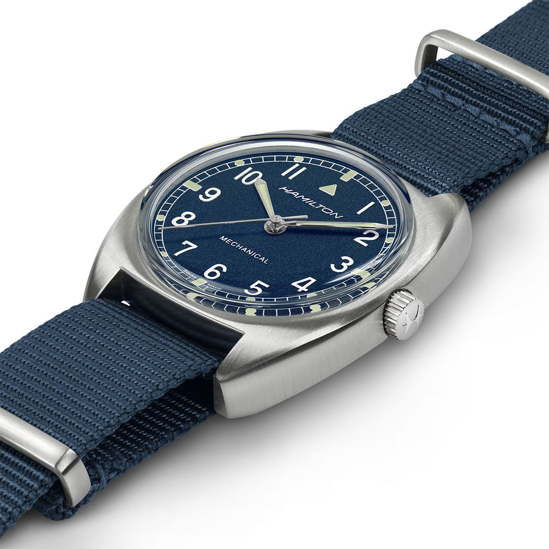 Orologio in acciaio Khaki Aviation Pilot Pioneer Mechanical Hamilton