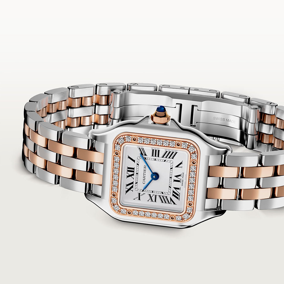 Watch in steel and rose gold Panthère de Cartier Cartier