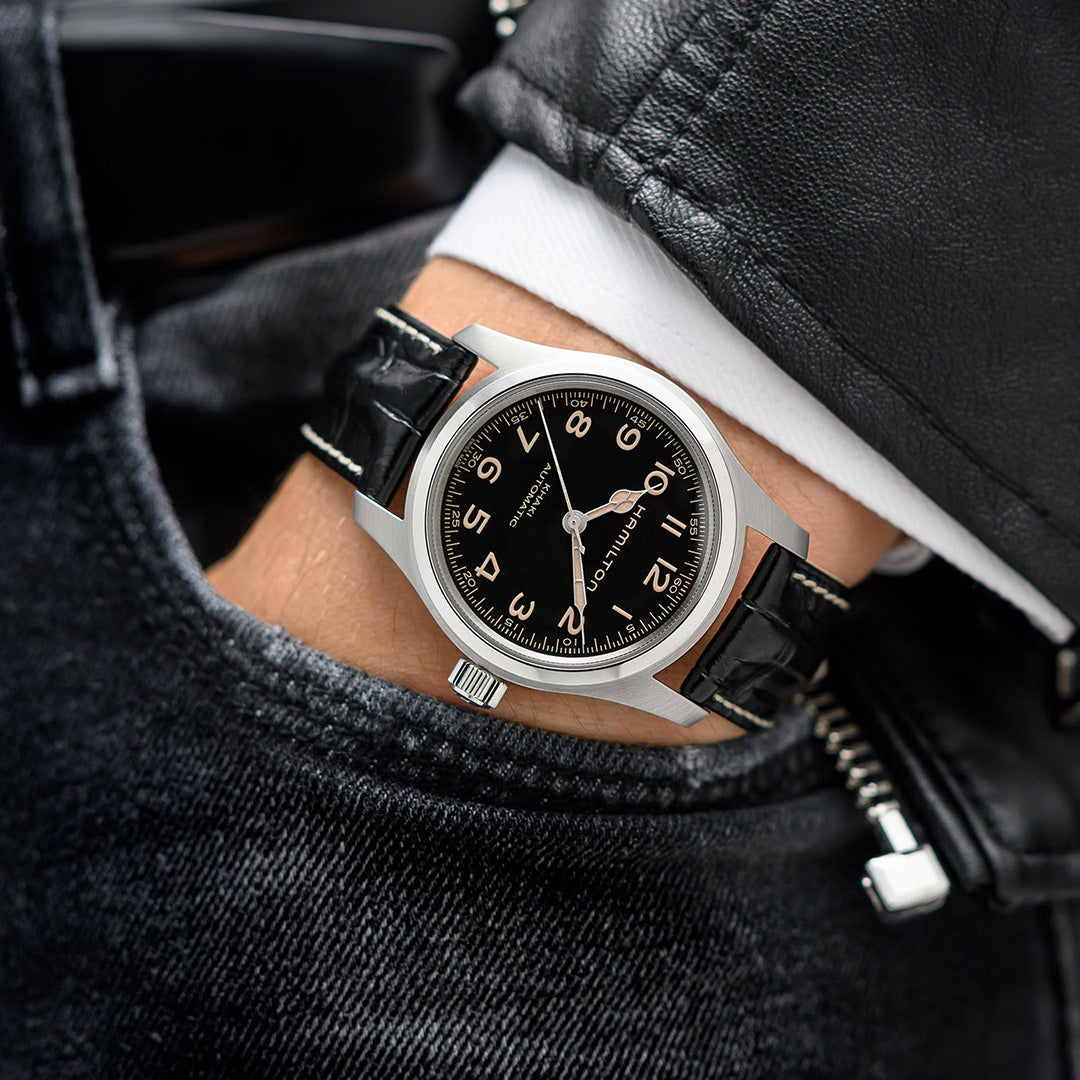 Orologio in acciaio Khaki Field - Murph Auto Hamilton
