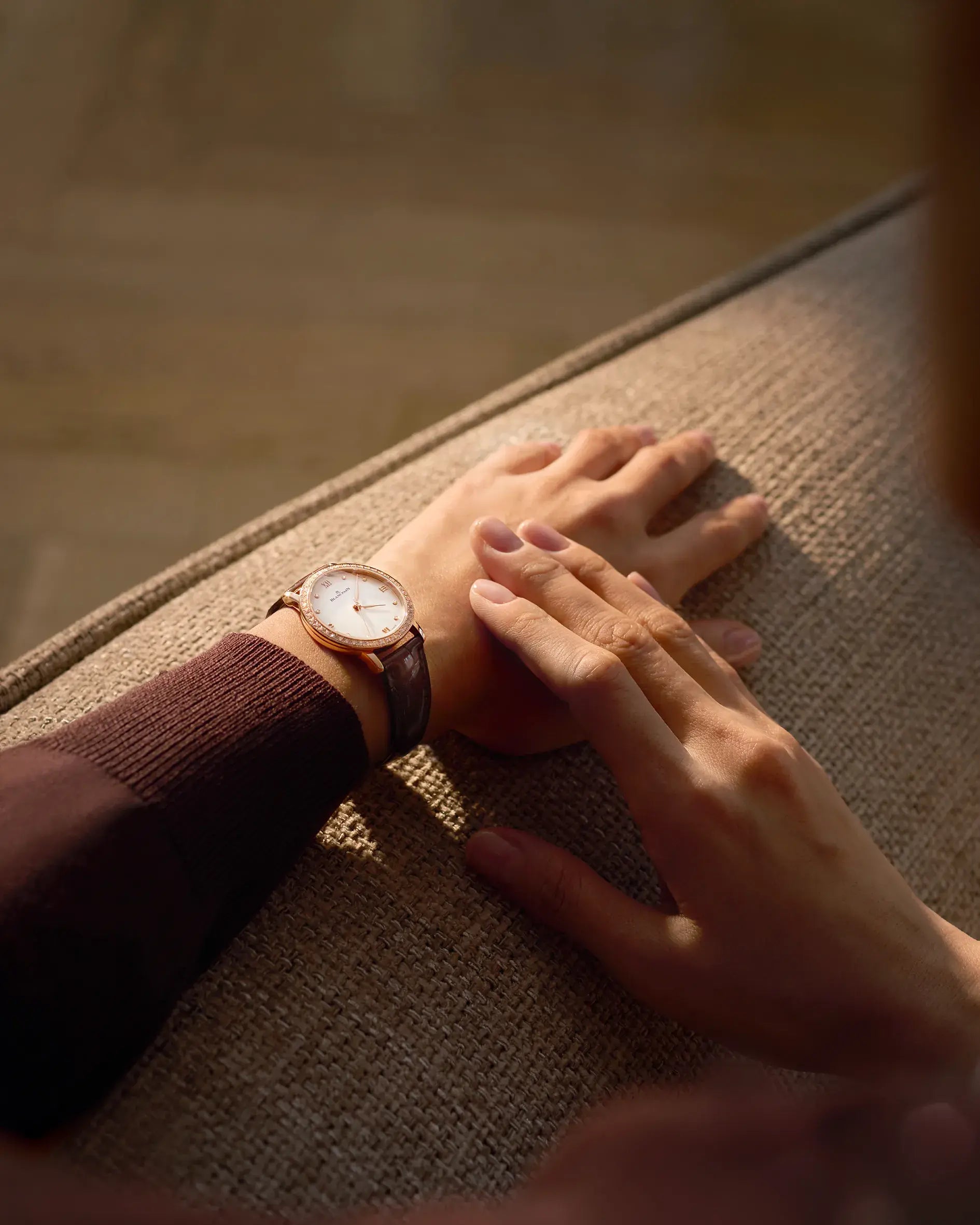 Watch in rose gold Villeret Ultraplate Blancpain