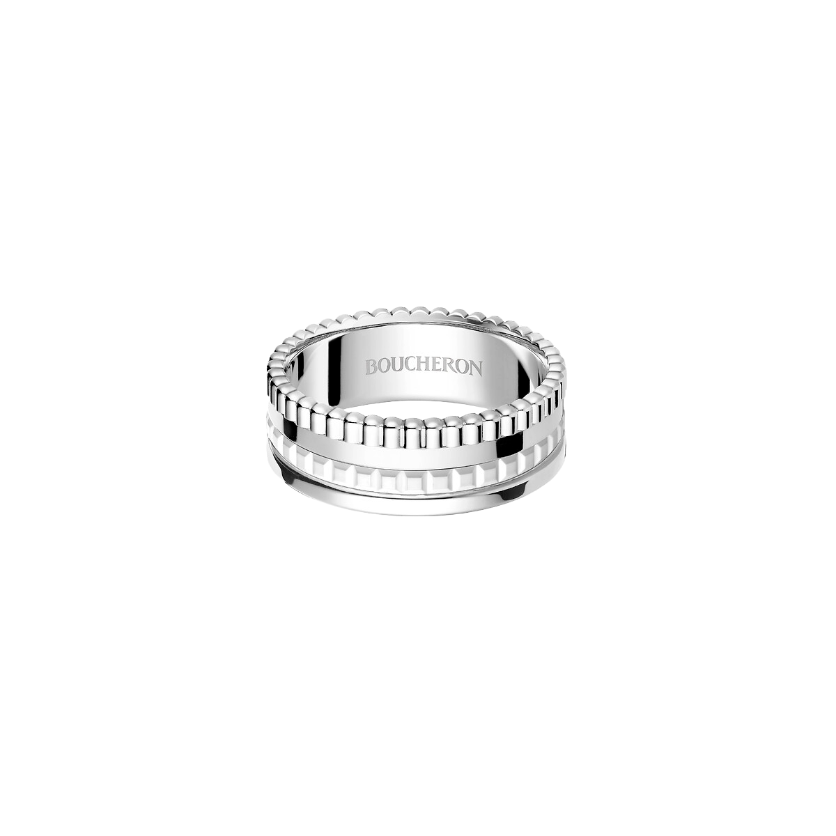 Ring in white gold Quatre Double White Ring
 Boucheron