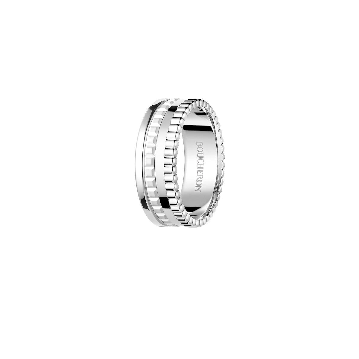Ring in white gold Quatre Double White Ring
 Boucheron