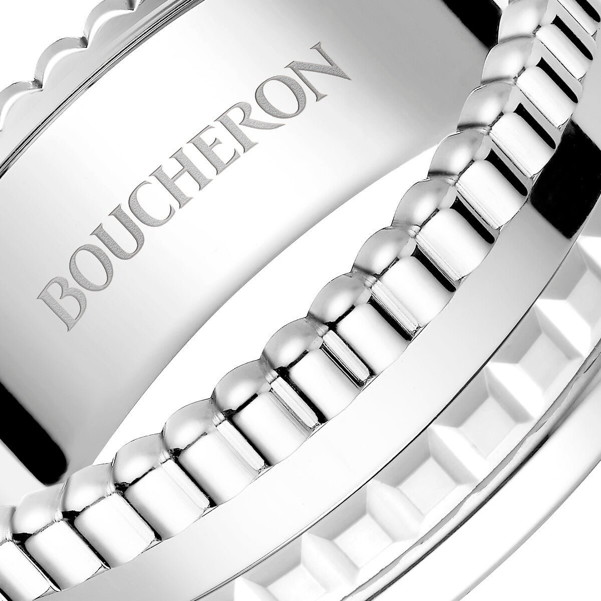 Ring in white gold Quatre Double White Ring
 Boucheron