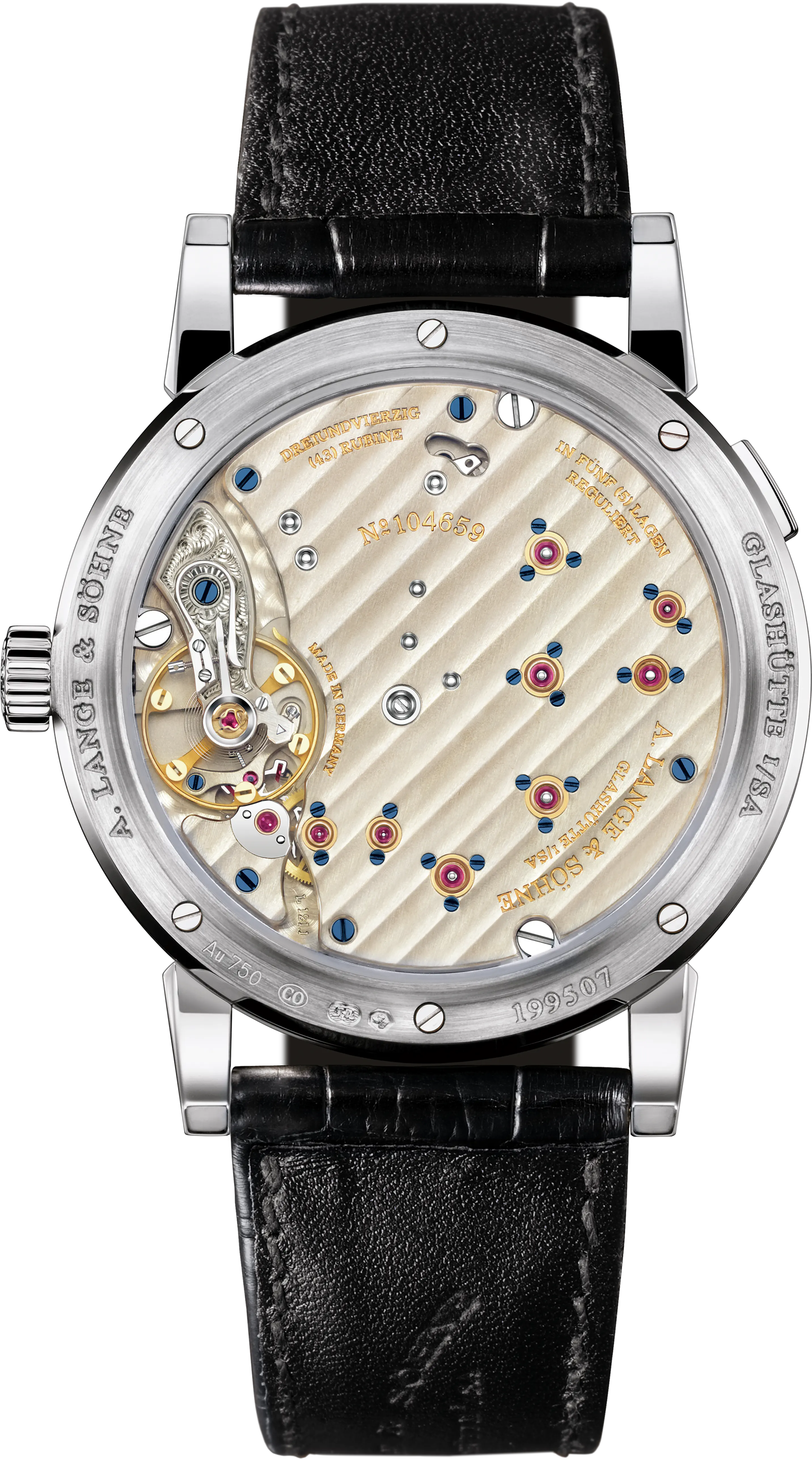 Orologio in oro bianco Lange 1 A lange sohne