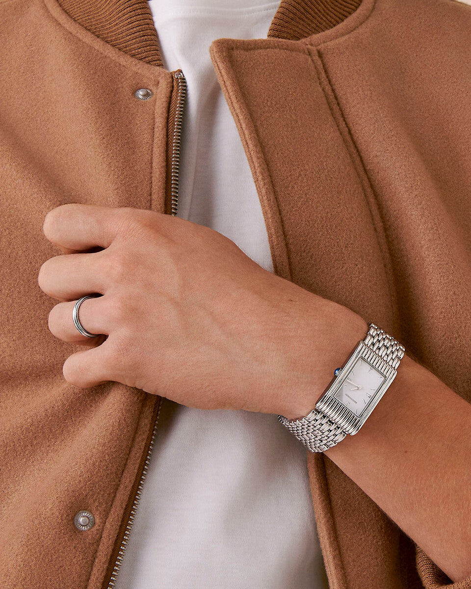 Ring in platinum Godron Ring
 Boucheron