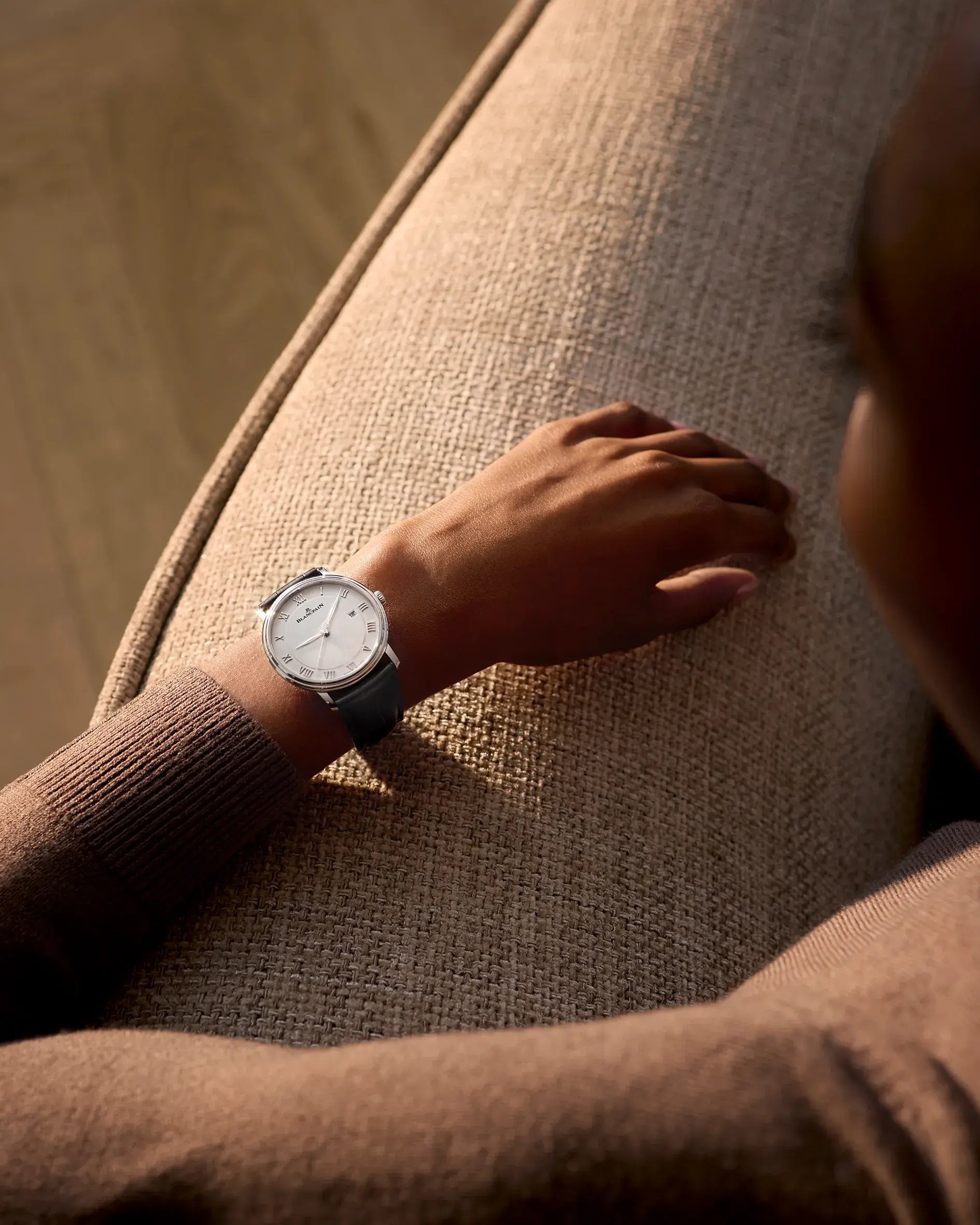 Watch in steel Villeret Ultraplate Blancpain