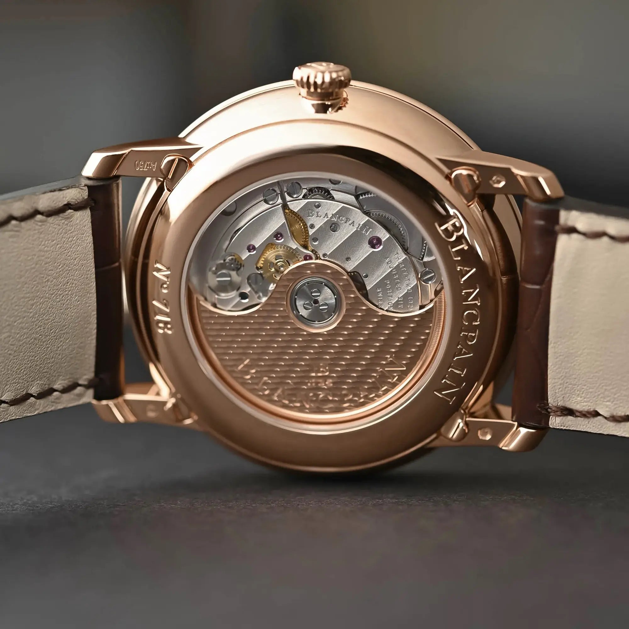 Watch in rose gold Villeret Quantième Perpétuel Blancpain