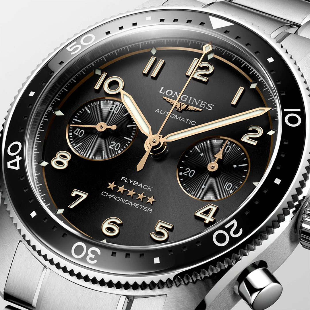 Orologio in acciaio Spirit Flyback Longines