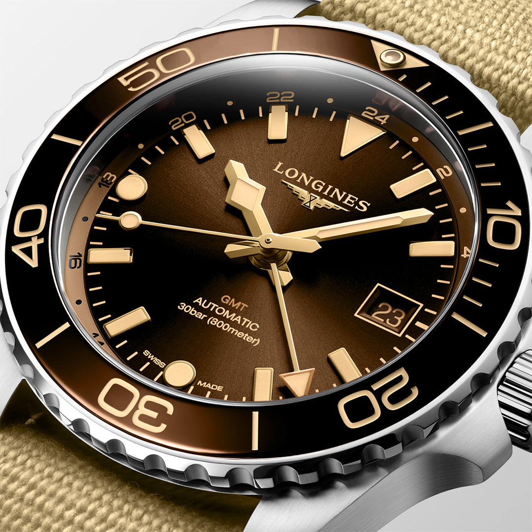 Watch in steel HydroConquest GMT Longines