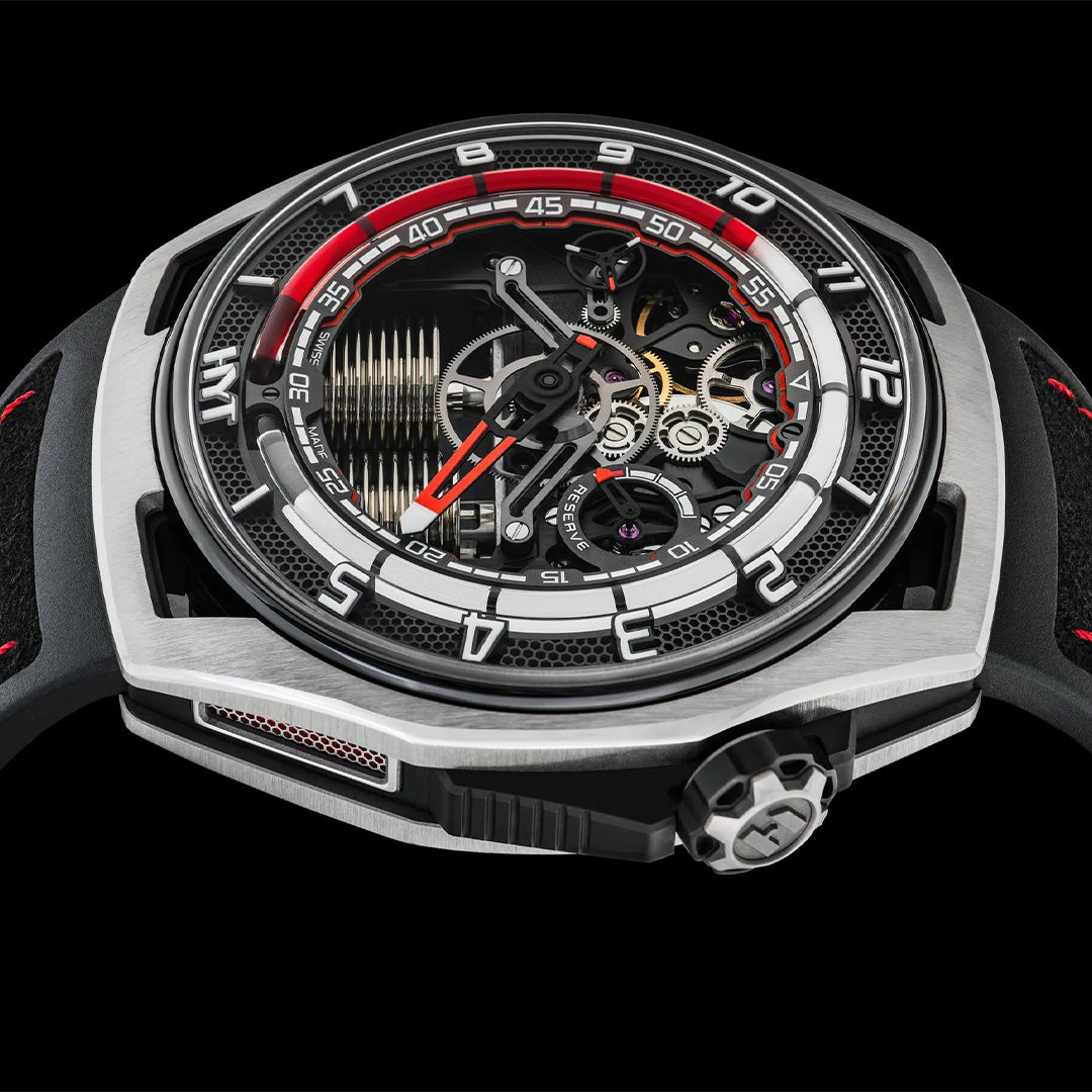 Orologio in titanio Hastroid Silver Red Hyt
