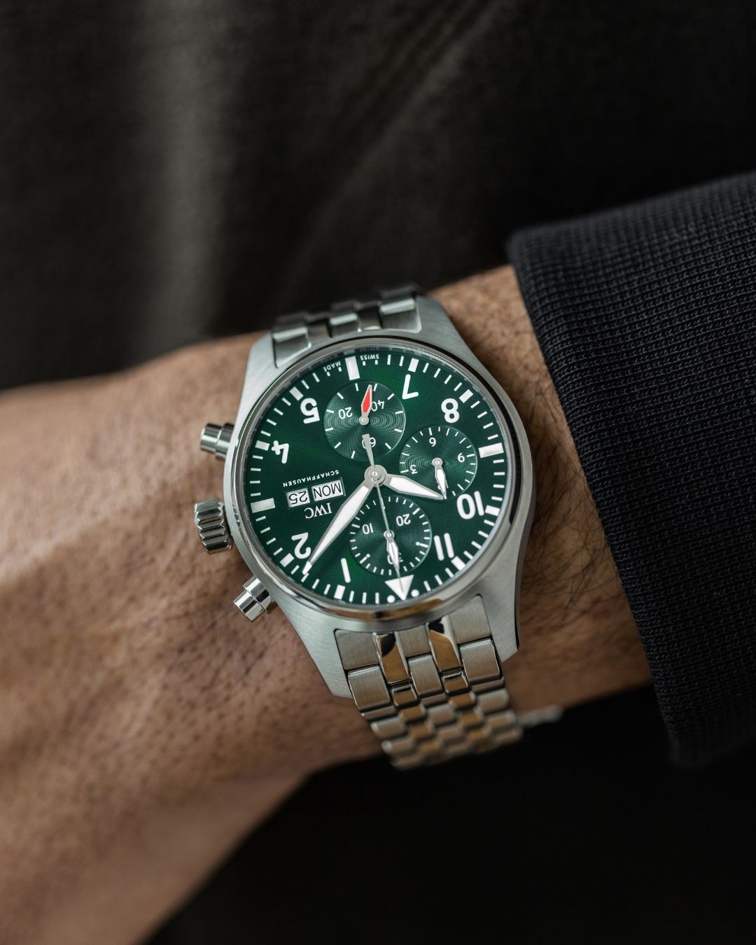 Orologio in acciaio Pilot's Watches Chronograph Iwc