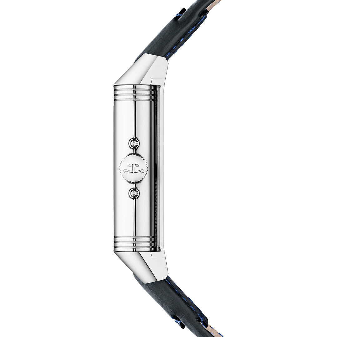 Watch in steel Reverso Tribute Duoface Calendar Jaeger-lecoultre