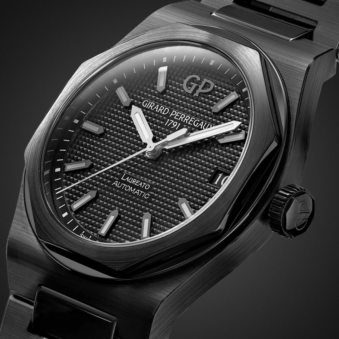 Orologio in ceramica nera Laureato Girard perregaux
