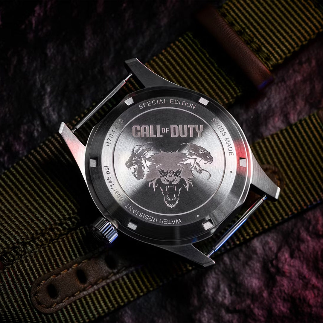 Watch in steel Khaki Field 'Call Of Duty' Special Edition Hamilton