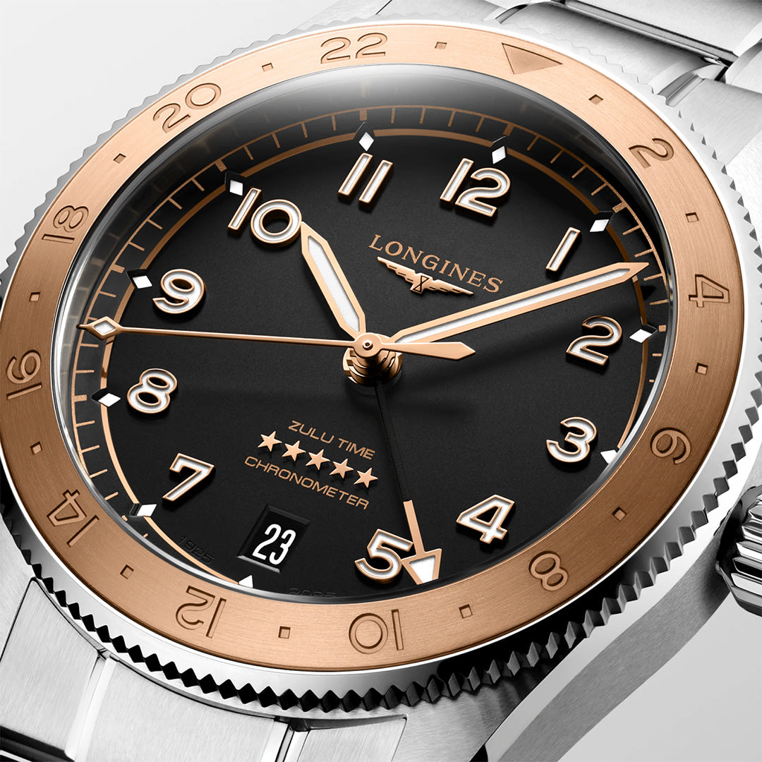 Orologio in acciaio Spirit Zulu Time 1925 Longines