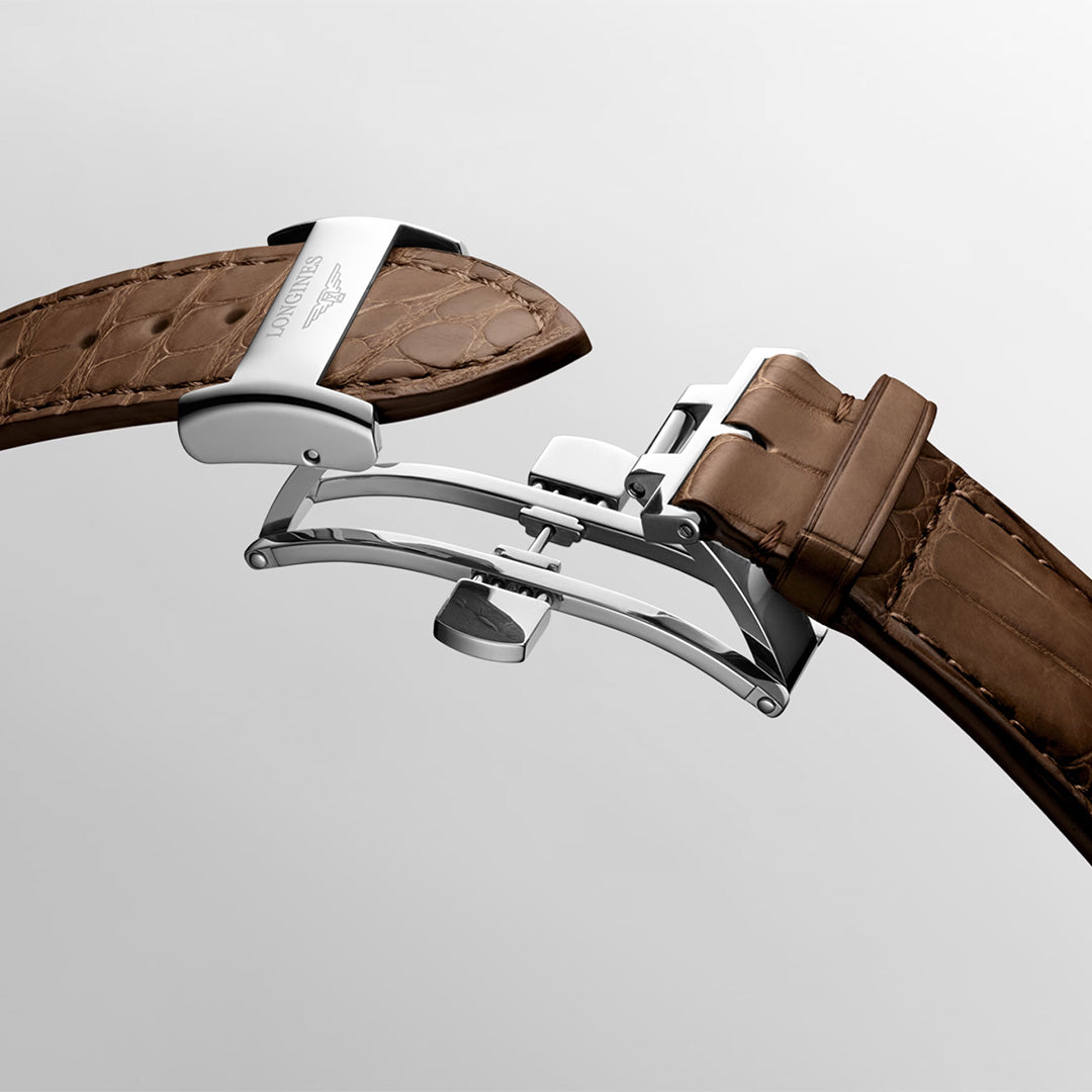 Orologio in acciaio e oro rosa Master Collection Longines