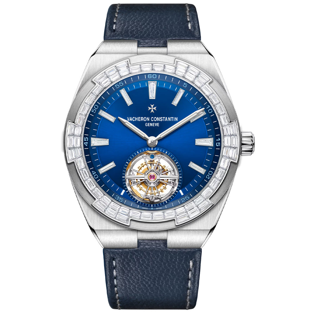 Orologio in oro bianco Overseas Tourbillon Alta Gioielleria Vacheron constantin