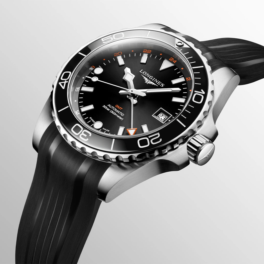 Orologio in acciaio HydroConquest GMT Longines