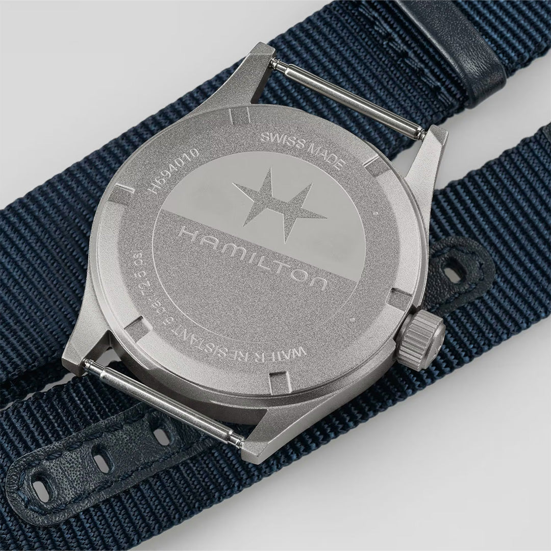 Watch in steel Khaki Field Quartz Hamilton