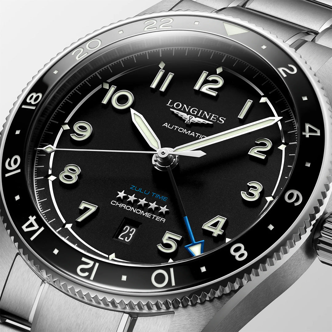 Watch in steel Spirit Zulu Time Longines