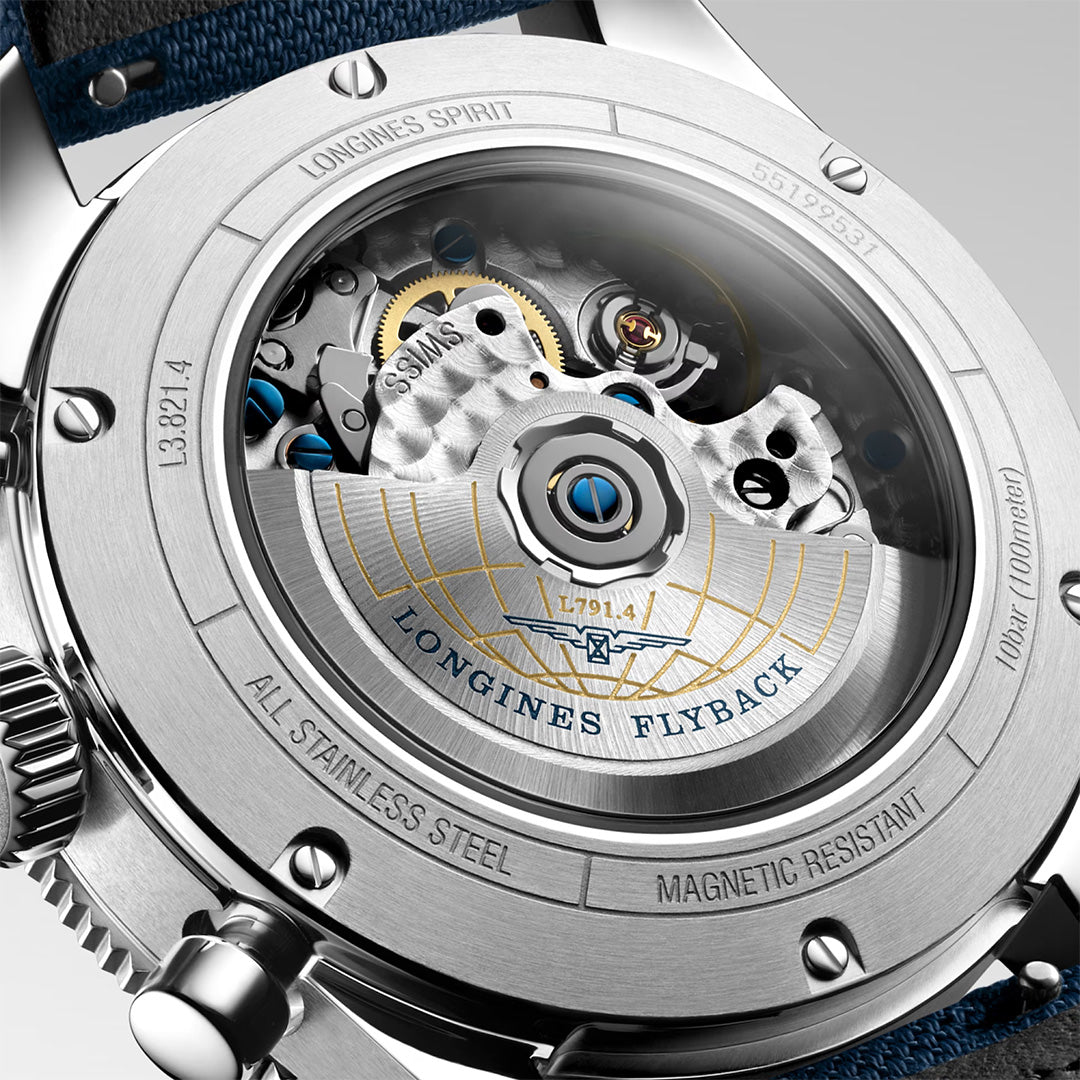 Orologio in acciaio Spirit Flyback Longines