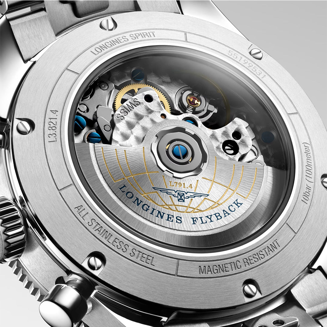 Orologio in acciaio Spirit Flyback Longines